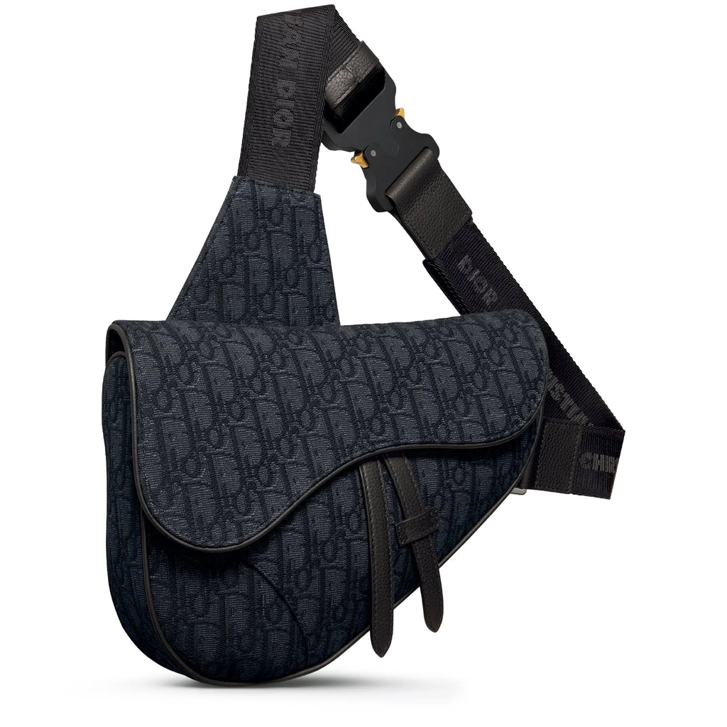 Sac à bandoulière saddle Dior Oblique Jacquard