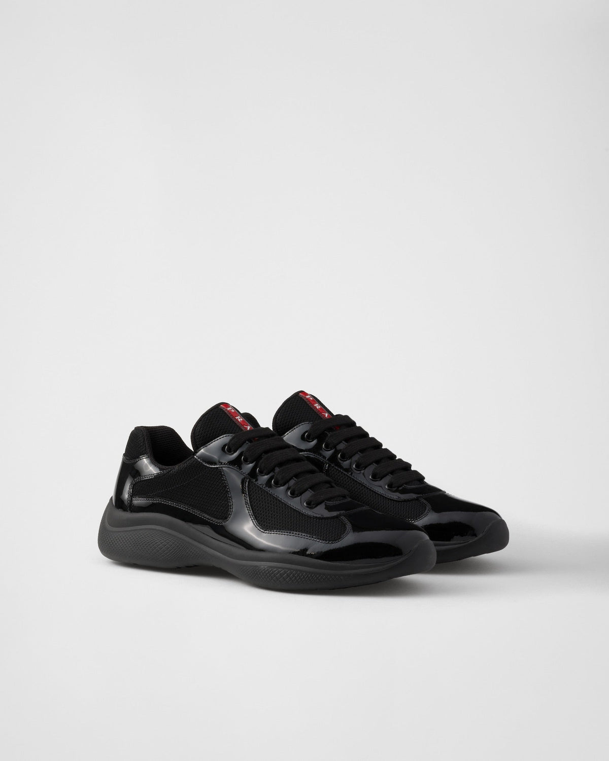 Prada America’s Cup en cuir verni et tissu