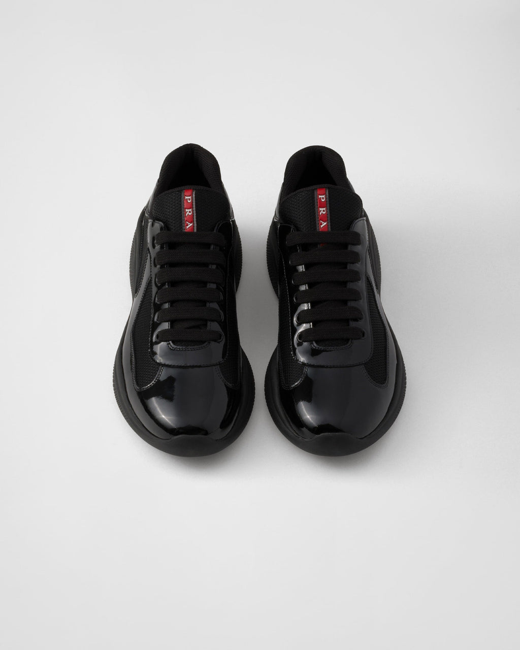 Prada America’s Cup en cuir verni et tissu