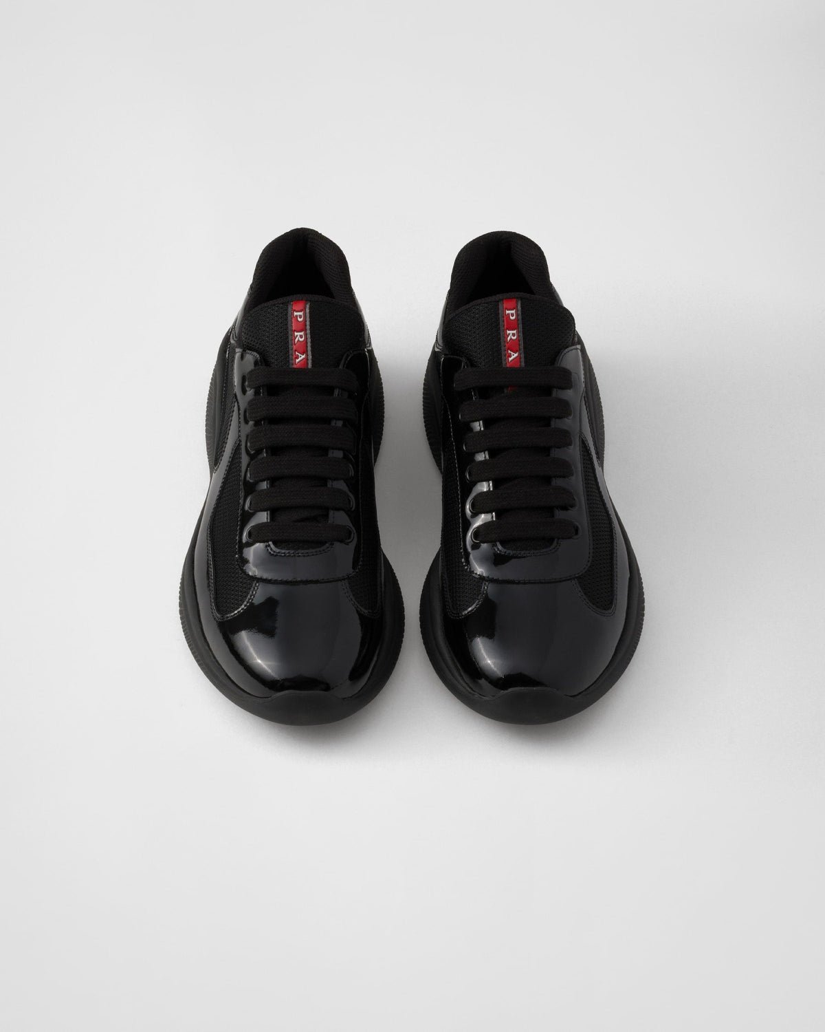 Prada America’s Cup en cuir verni et tissu