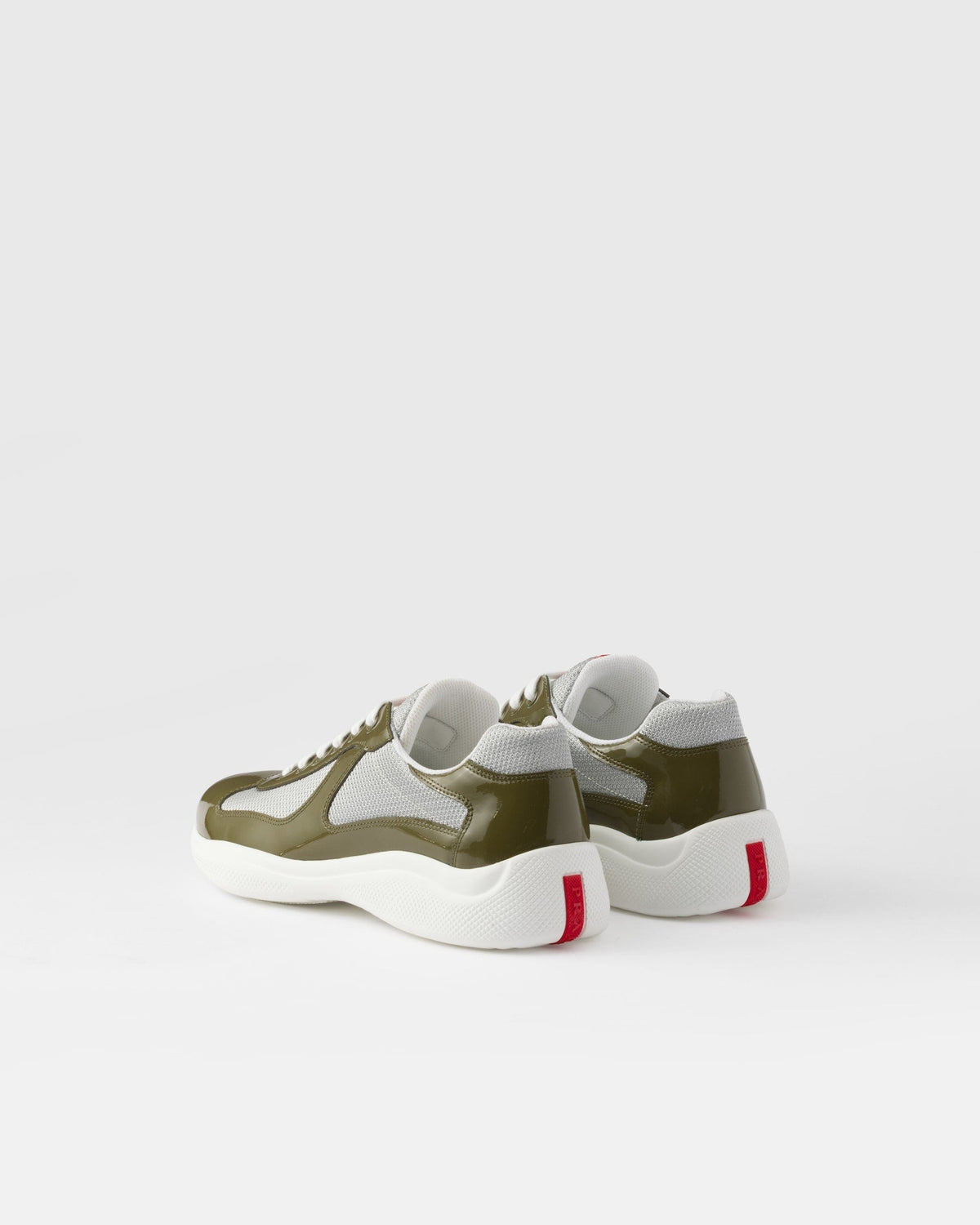 Prada America’s Cup en cuir verni et tissu