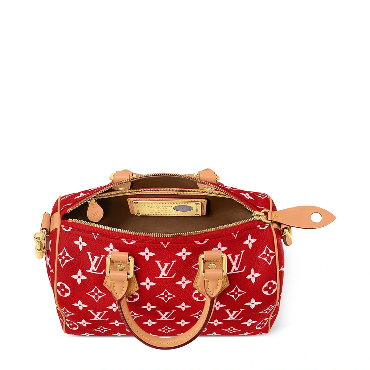 Sacoche à bandoulière Louis Vuitton Monogram Speedy P9 Rouge 25