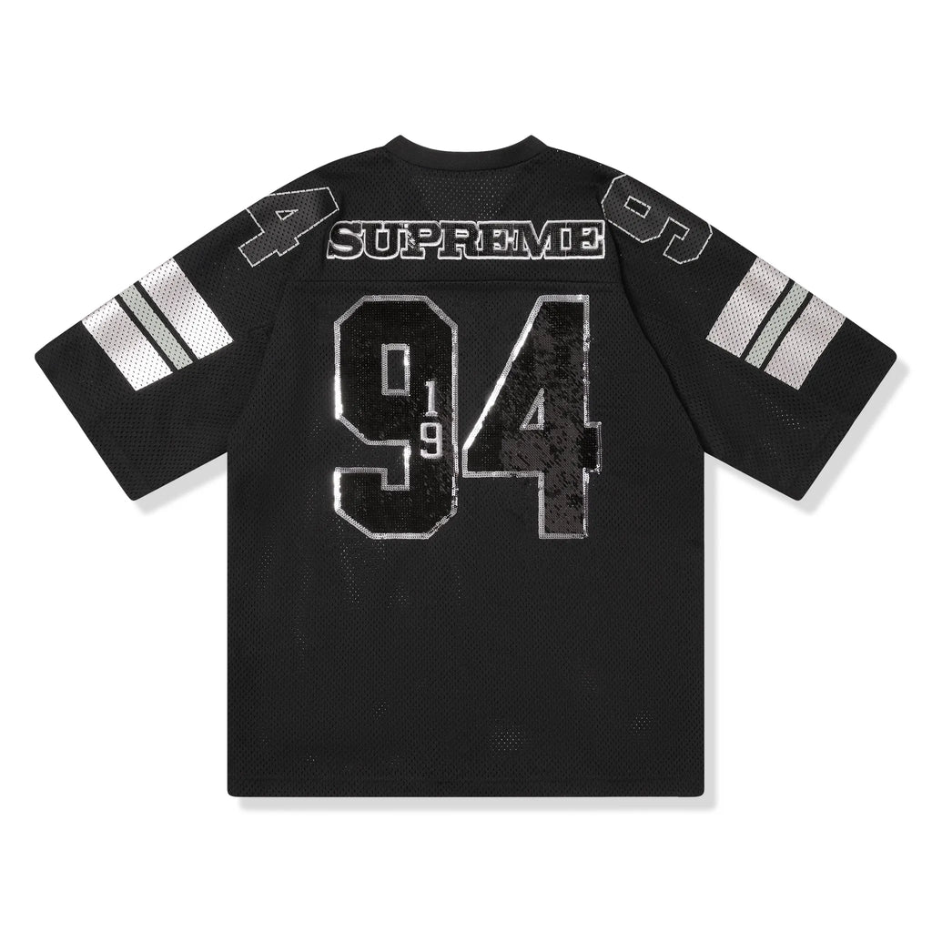 T-shirt Supreme Sequin Black Football Jersey (FW25)