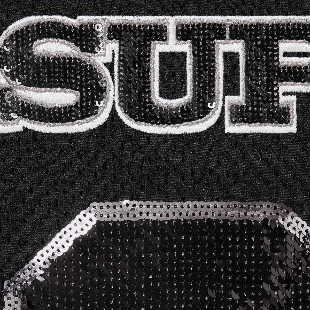 T-shirt Supreme Sequin Black Football Jersey (FW25)