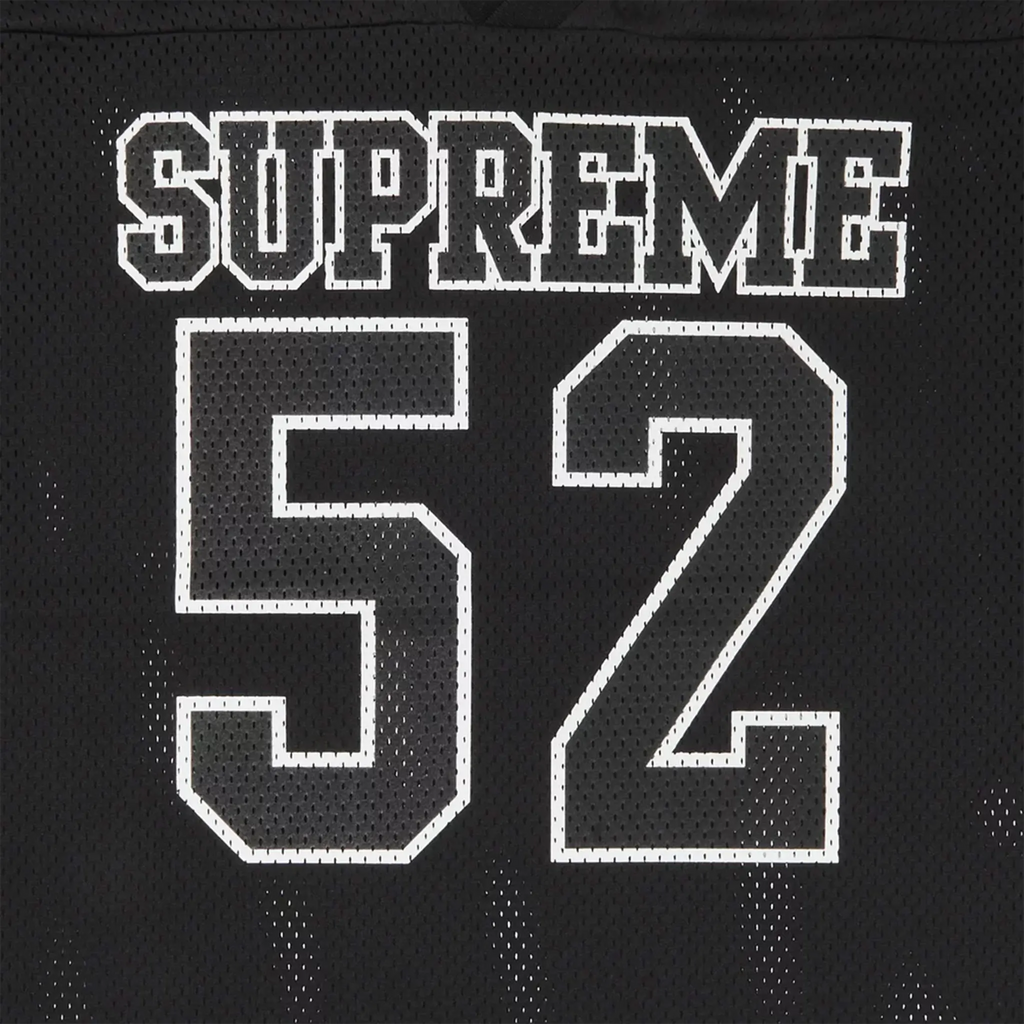 T-shirt Supreme Spiderweb Black Football Jersey