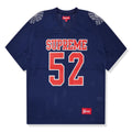 T-shirt Supreme Spiderweb Navy Blue Football Jersey